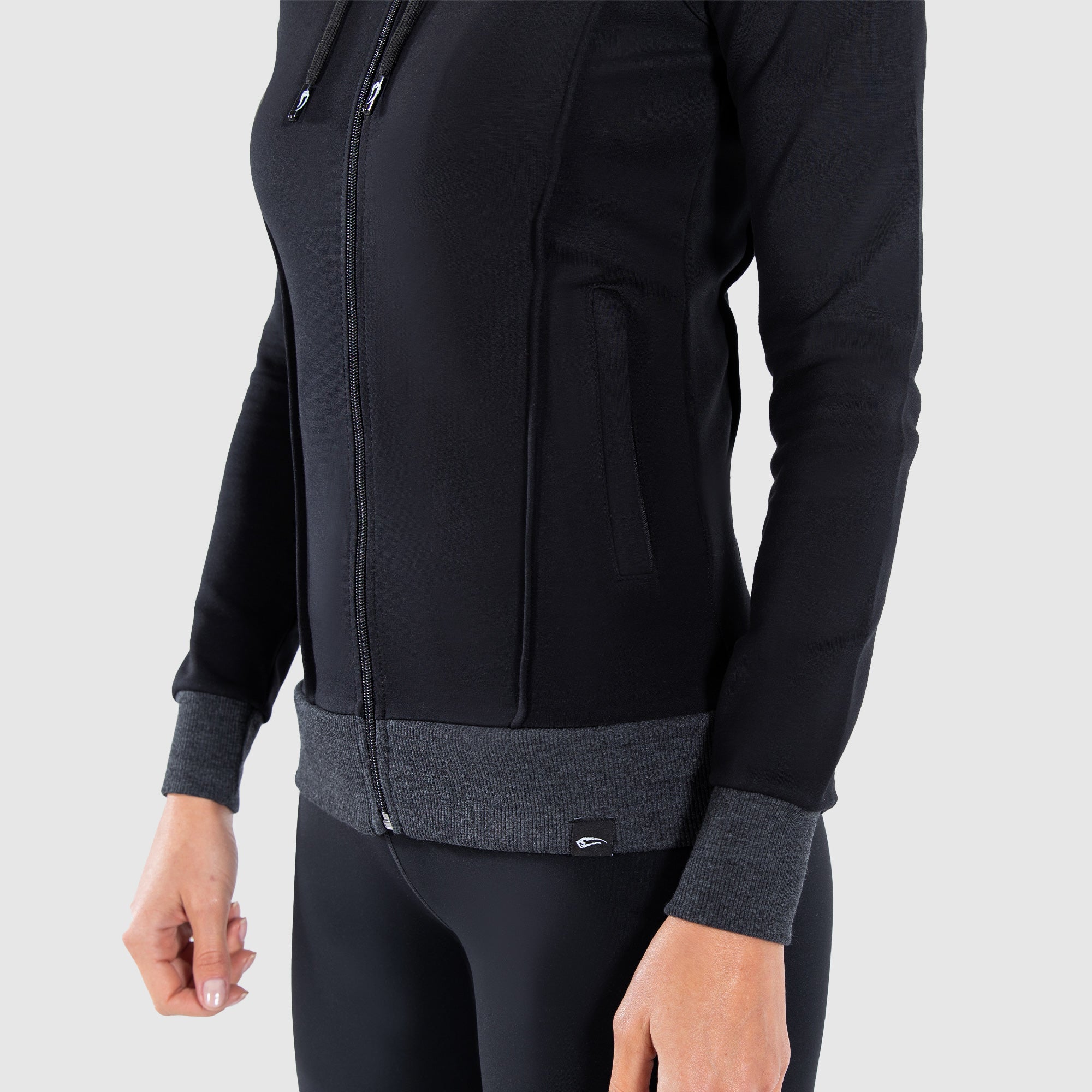 Zip hoodie suit up