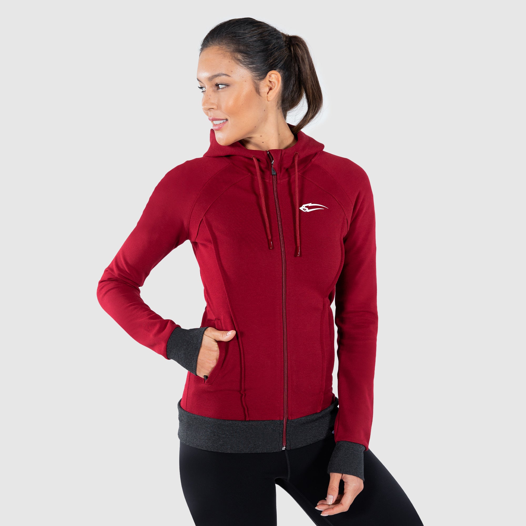 Zip hoodie suit up
