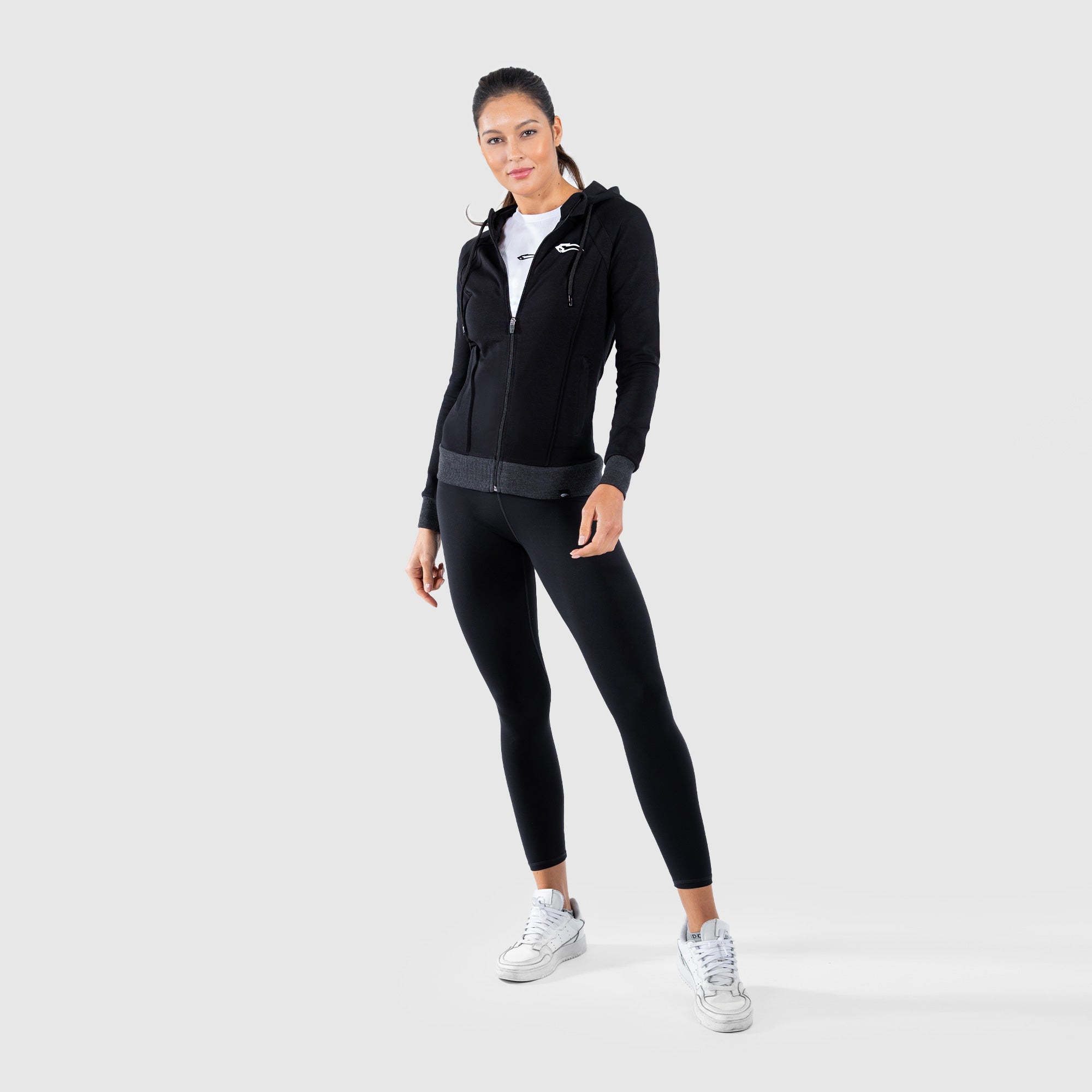 Zip hoodie suit up