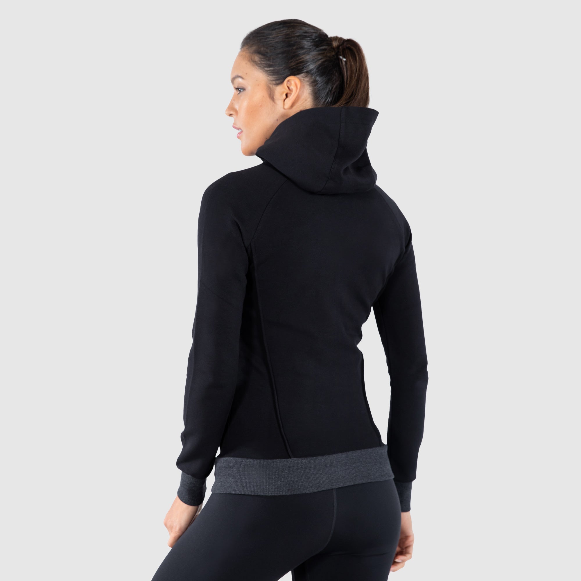 Zip hoodie suit up